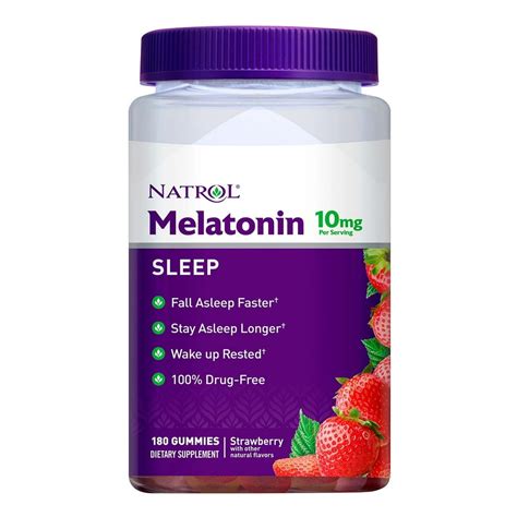 Natrol Melatonin 10mg Gummies (180 Count) - Walmart.com - Walmart.com