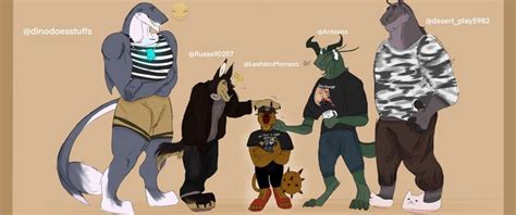 (Big Family) Shardantus and Russell, Glenn, Jakayla, Fergus Piggy | Piggy, Roblox, Fan art