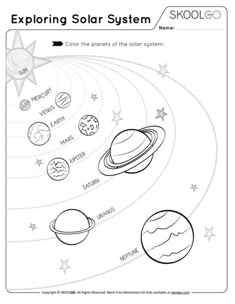 Kindergarten Solar System Worksheets Pdf / Solar System And Planets Worksheets / • it is the ...