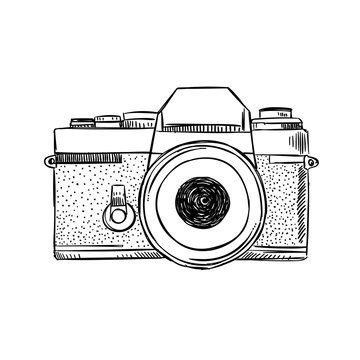 Vintage Camera Drawing