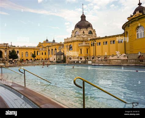 Széchenyi Thermal Bath, thermal springs and baths, Budapest, Hungary Stock Photo - Alamy