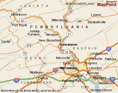 Where is Duncannon, Pennsylvania? see area map & more