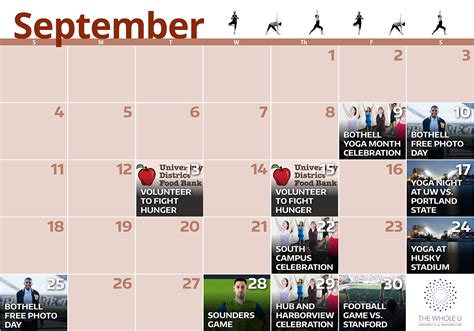 Yoga, Photos, and Husky Spirit in September | The Whole U