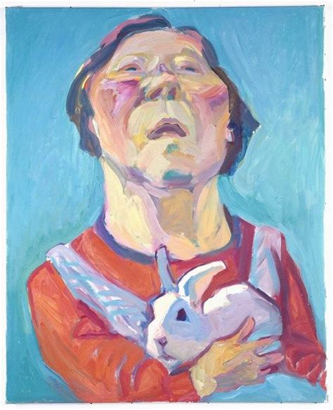 Selbstportrait mit Hasen (self portrait with rabbit) by Maria Lassnig ...