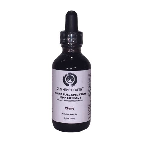 Hemp Extract Oil – 2 Ounce Cherry – ZEN HEMP HEALTH™