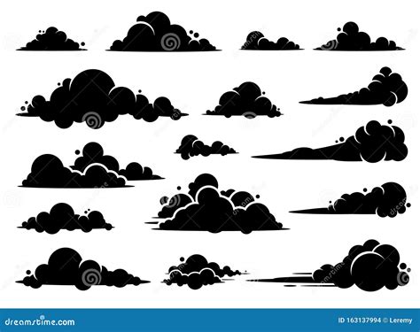 Cloud Vector Graphic Design Cliparts. Stock Vector - Illustration of ...