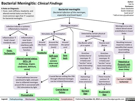 Bacterial Meningitis: Clinical Findings | Calgary Guide