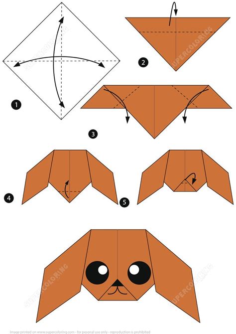 How to Make an Origami Poodle Instructions | Free Printable Papercraft ...