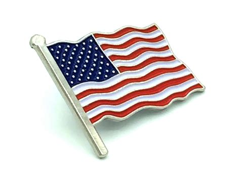 American Flag Lapel Pin – USA Waving Flag Pin | The Pin People