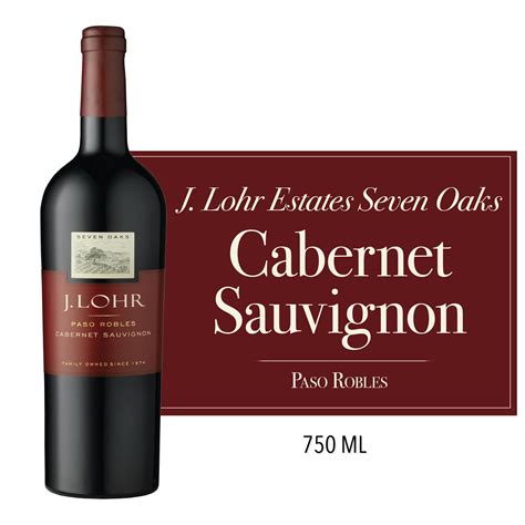 J. Lohr Estates Seven Oaks Cabernet Sauvignon, California Red Wine, 750 ...