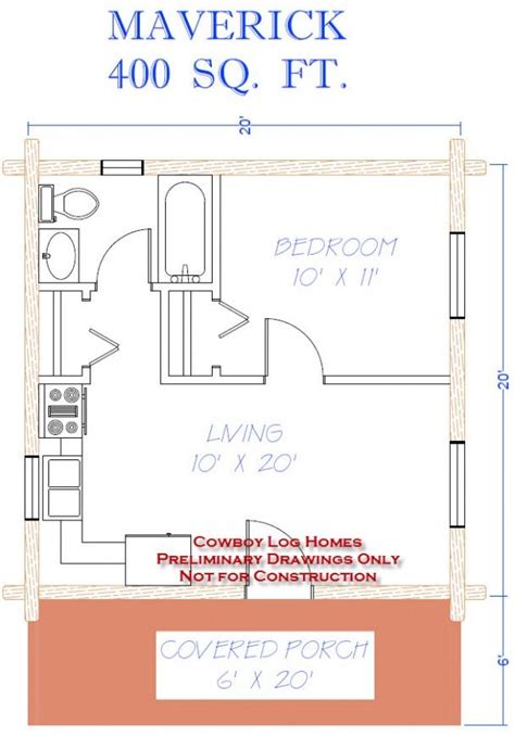 Cozy and Functional 400 Sq. Ft. Log Home