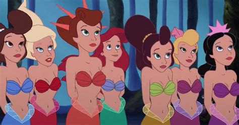 Ariel's Sisters in The Little Mermaid | Disneyclips.com