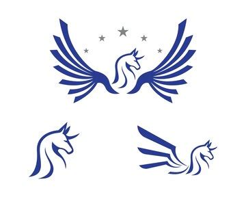 Premium Vector | Pegasus vector logo template