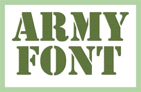 Army Stencil Font | Bling Sass & Sparkle