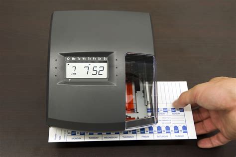 Time Clocks US Monthly Electronic Time Clock Punch Card Machine ...