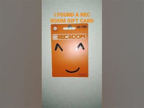 I FOUND A REC ROOM GIFT CARD - YouTube