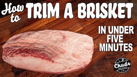 How to PROPERLY Trim a Brisket! | Chuds BBQ - YouTube