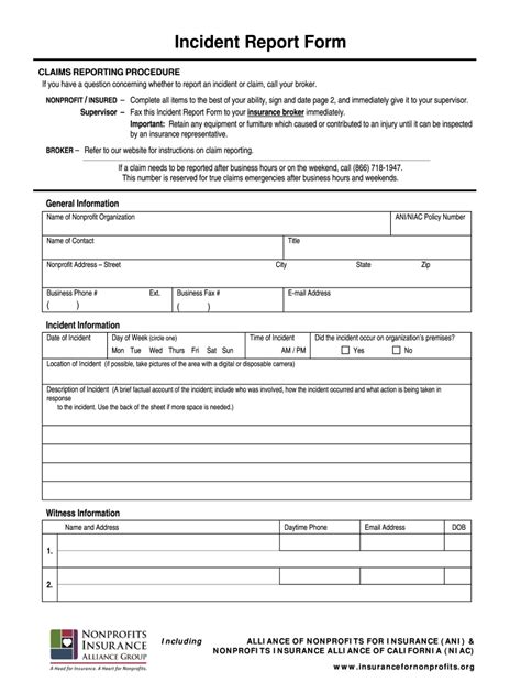 Incident Report for Insurance Claim Sample 2014-2024 Form - Fill Out and Sign Printable PDF ...