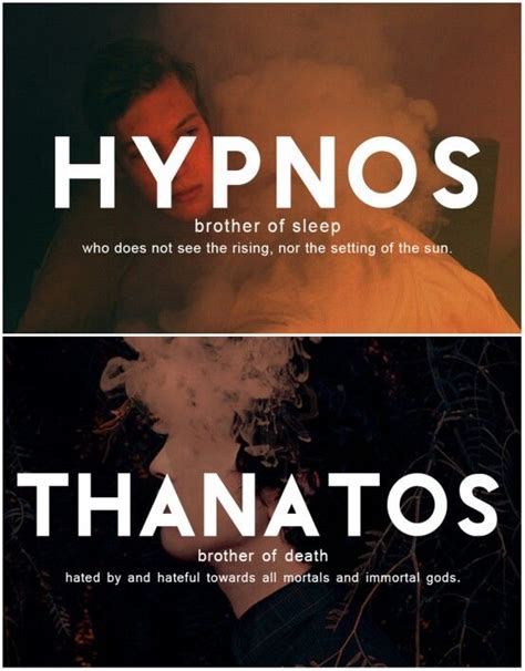 Greek Mythology: H Y P N O S -& - T H A N A T O S | "[Hypnos] roams peacefully over the earth ...