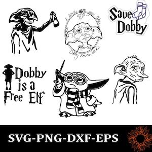 Dobby SVG Svg Png Dxf Eps Free Dobby SVG Dobby is a Free Elf Dobby ...