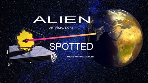 James Webb Telescope: Detecting Artificial Lights on Proxima b