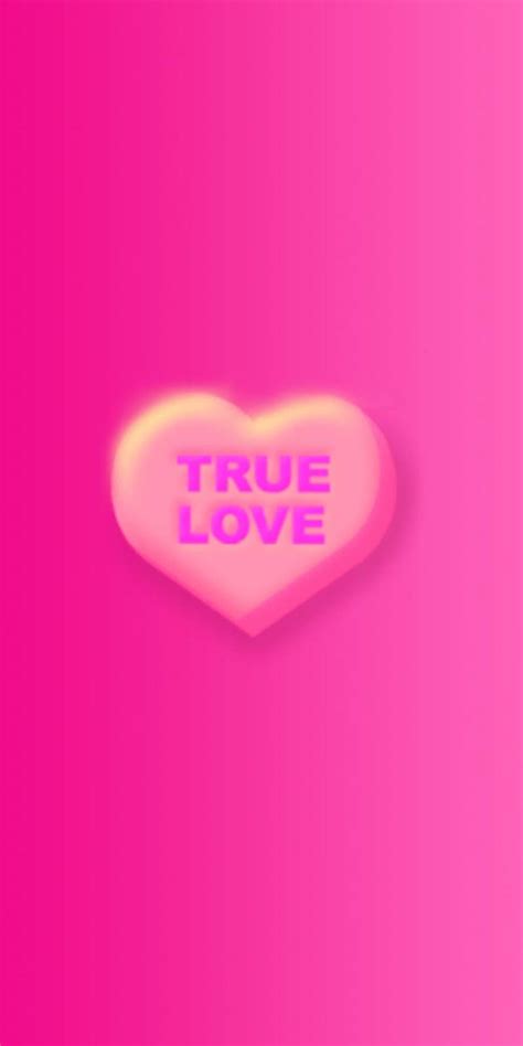 Download True Love Pink Heart Wallpaper | Wallpapers.com