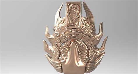 Aztec Crown statue 1 3D model | CGTrader