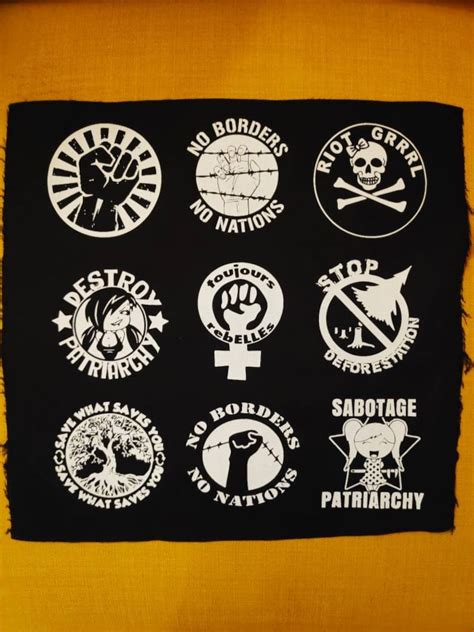 Lot of patches 4-punk patches-punk bands-punk | Etsy