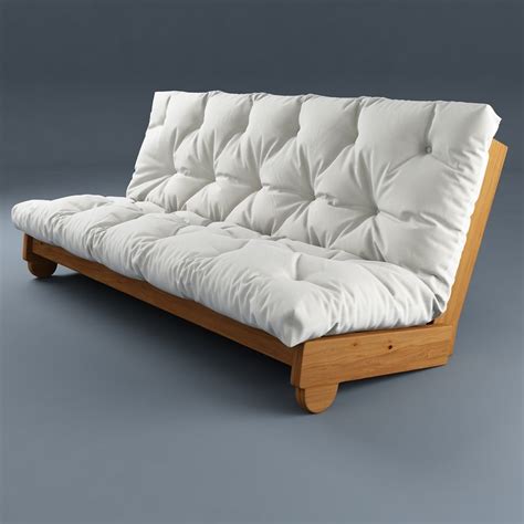 sofa futon ikea 3d model