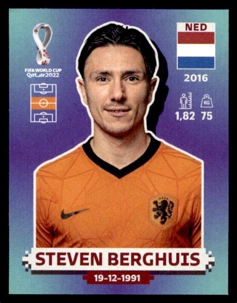 Panini World Cup 2022 Qatar Sticker - Steven Berghuis Netherlands No ...