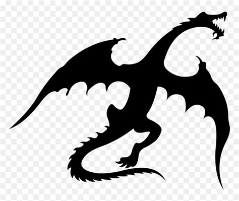 Game Of Thrones Dragon Flying Vector Clipart Transparent - Flying ...