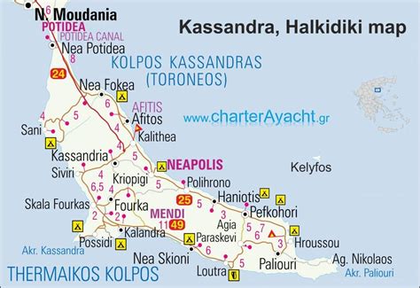 Halkidiki maps - Historical, modern & Points of interest for travelers