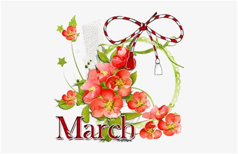 Banner Royalty Free March Clipart Friendship Flower - 1 March Transparent PNG - 450x450 - Free ...