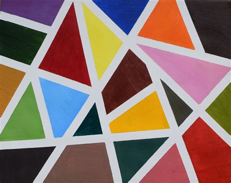 Buy Geometric multicolor artwork Handmade Painting by Harshita Rahule. Code:ART_3633_23412 ...