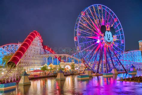 Disney Land Mickey Mouse Wheel, Reflections Editorial Photography ...