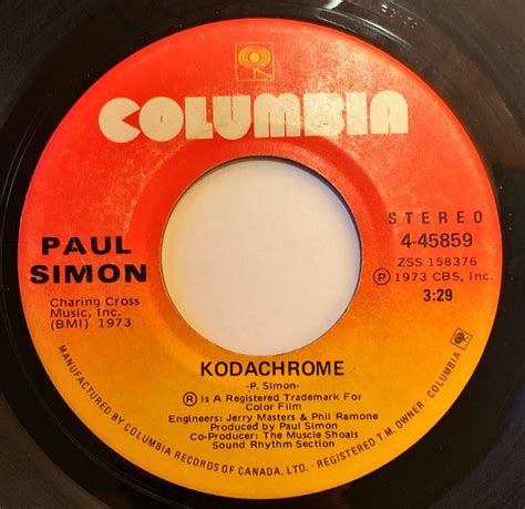 Paul Simon - Kodachrome (1973, Vinyl) | Discogs