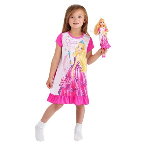 Barbie - Barbie Toddler Shine On Dorm Nightgown with 18" Doll Gown - Walmart.com - Walmart.com