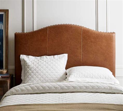 Raleigh Curved Leather Headboard | Leather headboard, Curved headboard, Leather bed