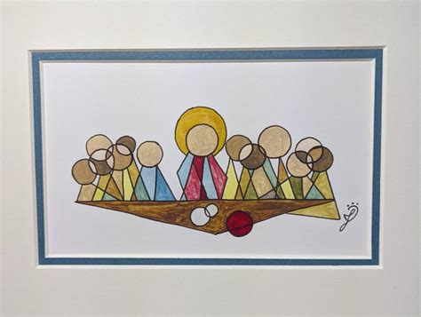 The Last Supper Wall Art, Abstract Modern Religious Art, Christian Home ...