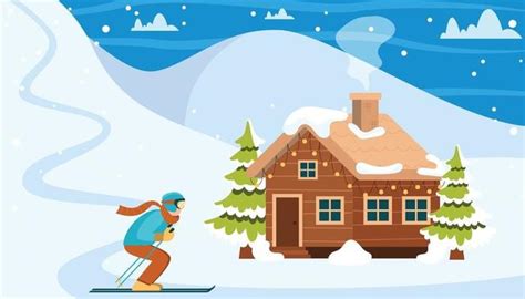 Ski Resort Vector Art, Icons, and Graphics for Free Download