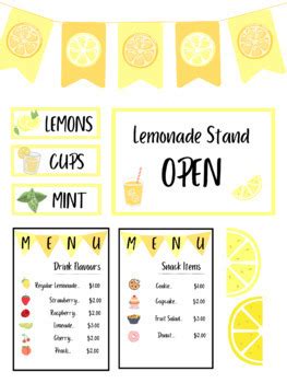 Dramatic Play Lemonade Stand by Jessica Dalgity | TPT