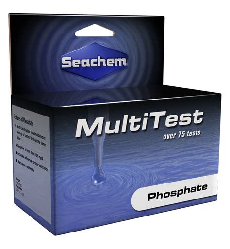 Seachem Multi Test Phosphate Marine & Fresh Water Test Kit - Test Kits - Treatments & Planting ...