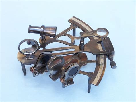 Buy Antiqued Sextant w/Slow Motion with Rosewood Box 9in - Nautical Decor