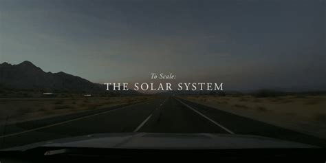 The solar system brought down to scale in Nevada desert