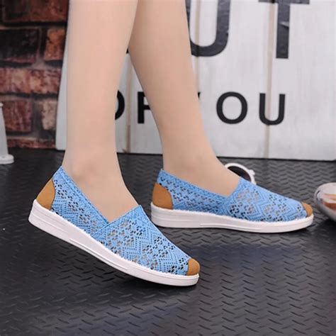 2017 New good quality Women Shoes Spring Summer Soft Insole Ladies Flat Shoes Causal Lace Shoes ...