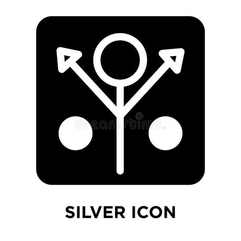 Silver Icon Vector Isolated on White Background, Logo Concept of Stock ...