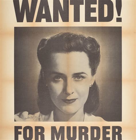 Original Vintage WWII Poster Wanted For Murder Careless Talk Costs Lives Warning For Sale at ...