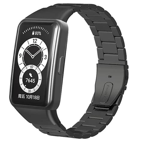 Huawei Band 6, Honor Band 6 Stainless Steel Strap - 37mm