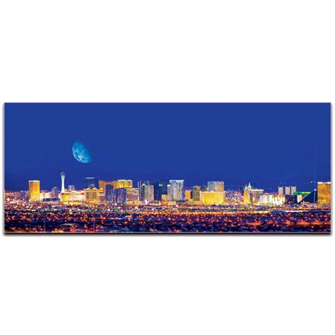 Metal Art Studio - Las Vegas City Skyline | Urban Modern Art, Cityscape Wall Artwork #L0272