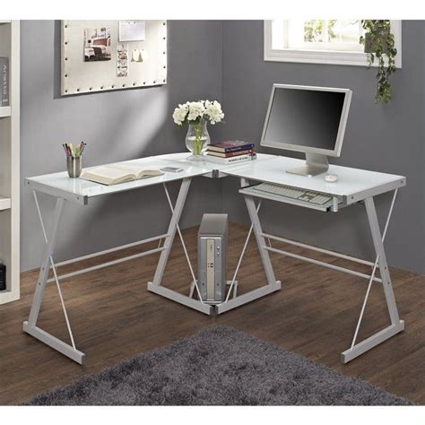 White Corner Computer Desk | Cymax Business